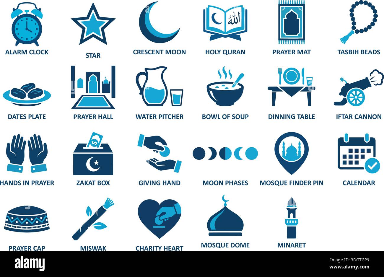 Islamic practices Stock Vector Images - Alamy