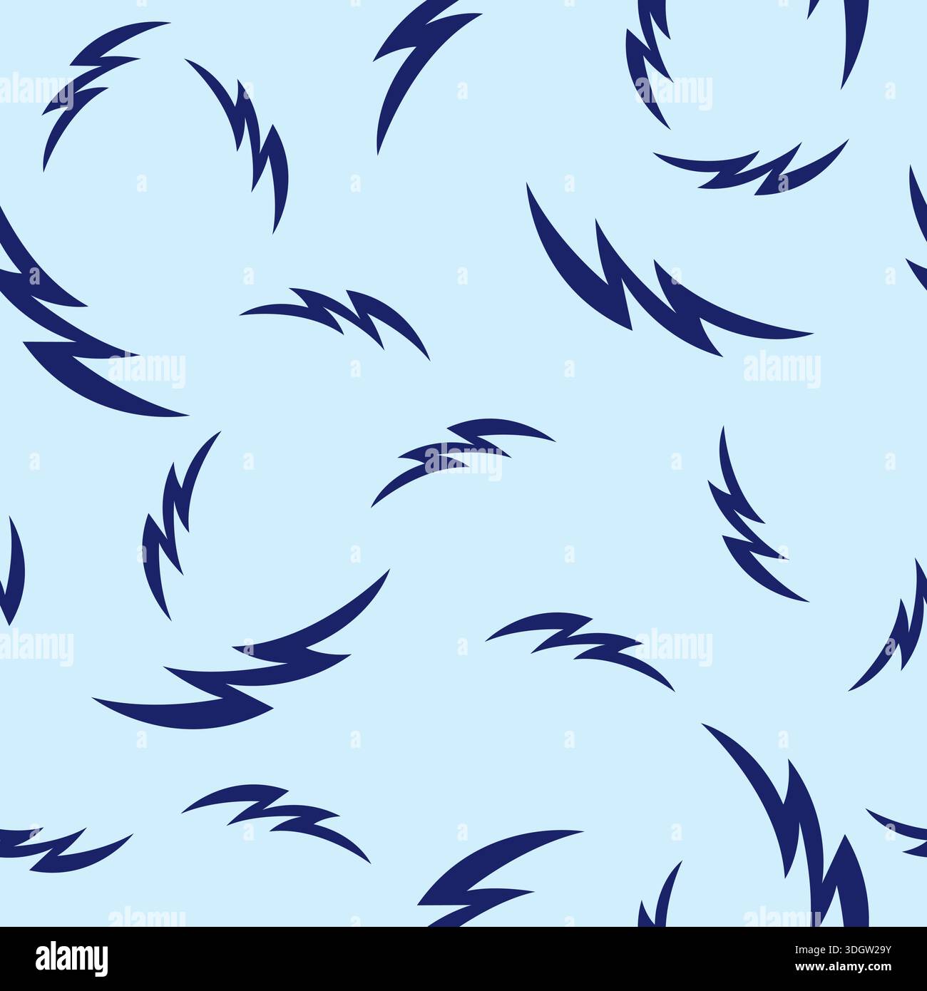 Abstract Bolt Seamless Pattern Design. Thunder Background Vector Stock Vector