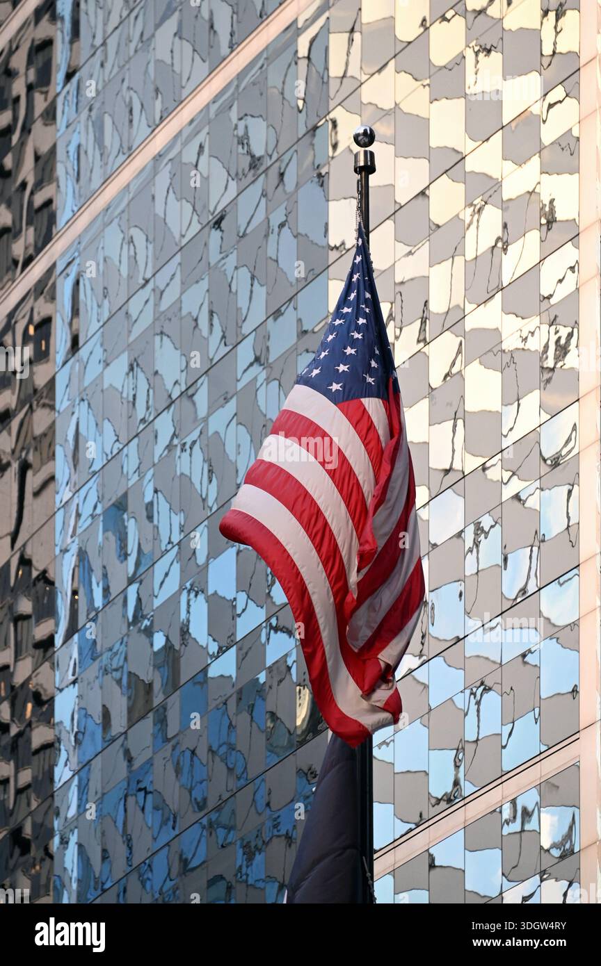 Amerikanische Fahne, Chicago, Illinois, USA Stock Photo