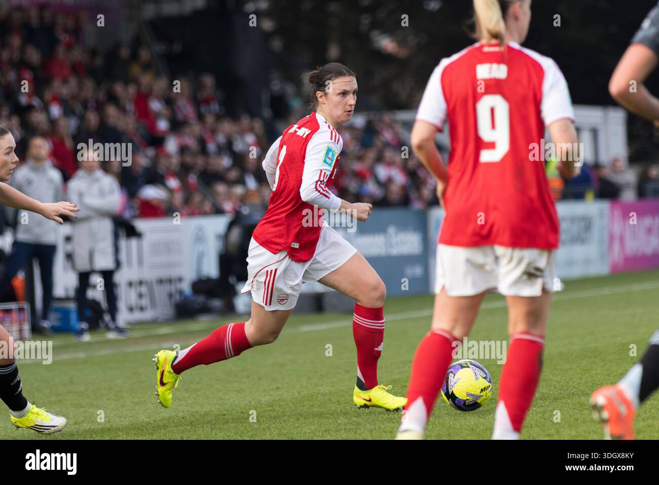 Borehamwood, UK, 18th Jan 2026. Lotte Wubben-Moy of Arsenal Women ...