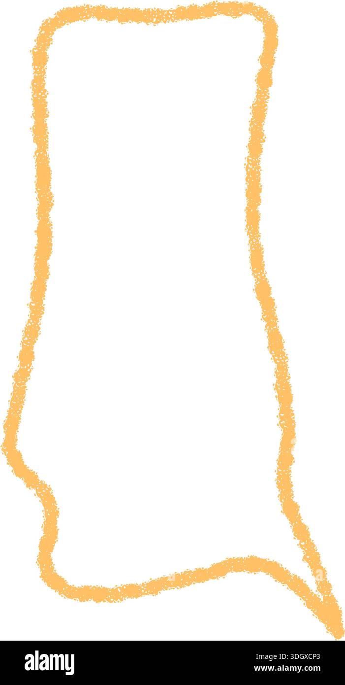 Crayon Squiggle Contour Talk Bubble Stock Vector
