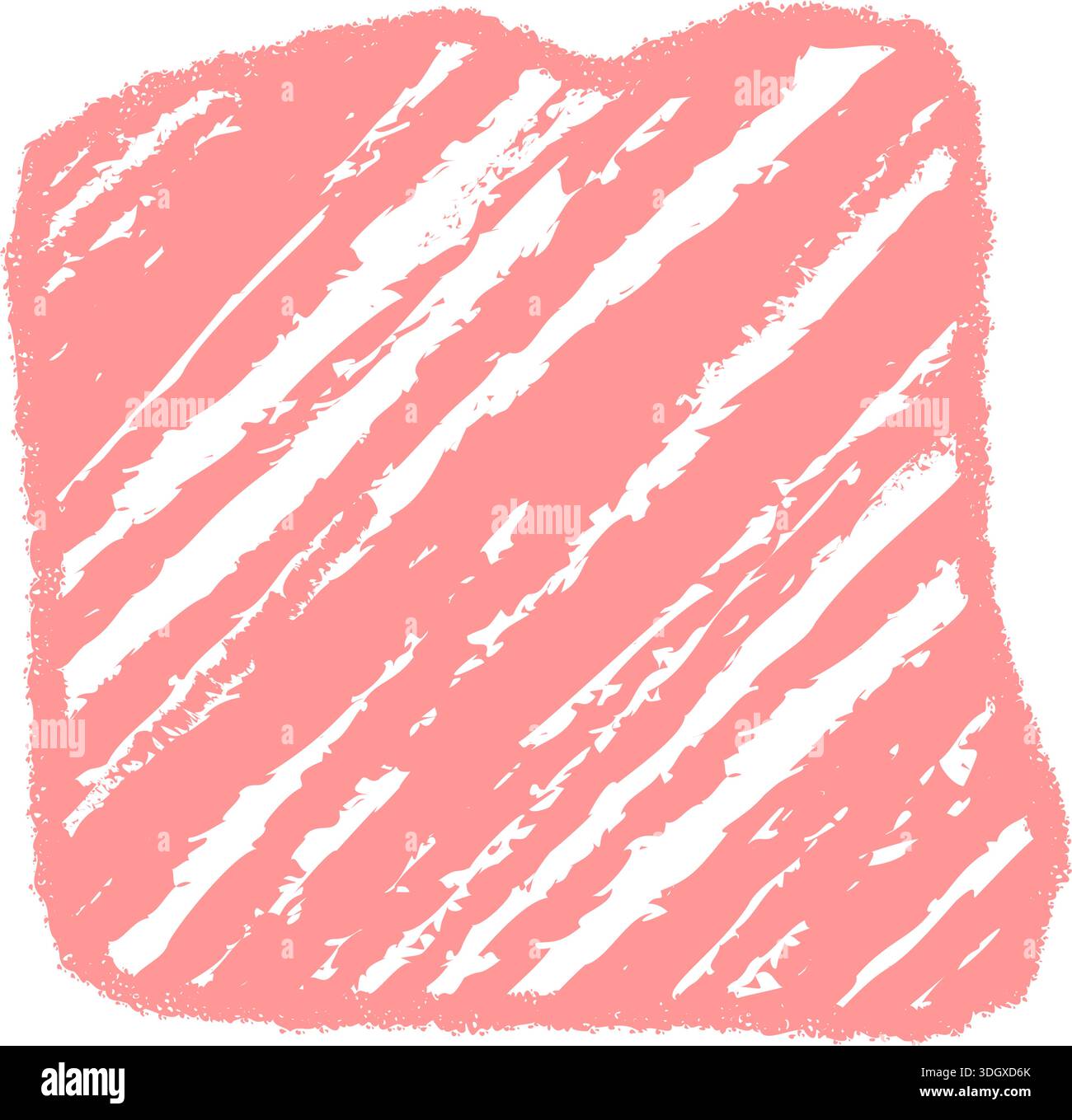 Wavy Chalk Rectangle Frame Sketch Stock Vector