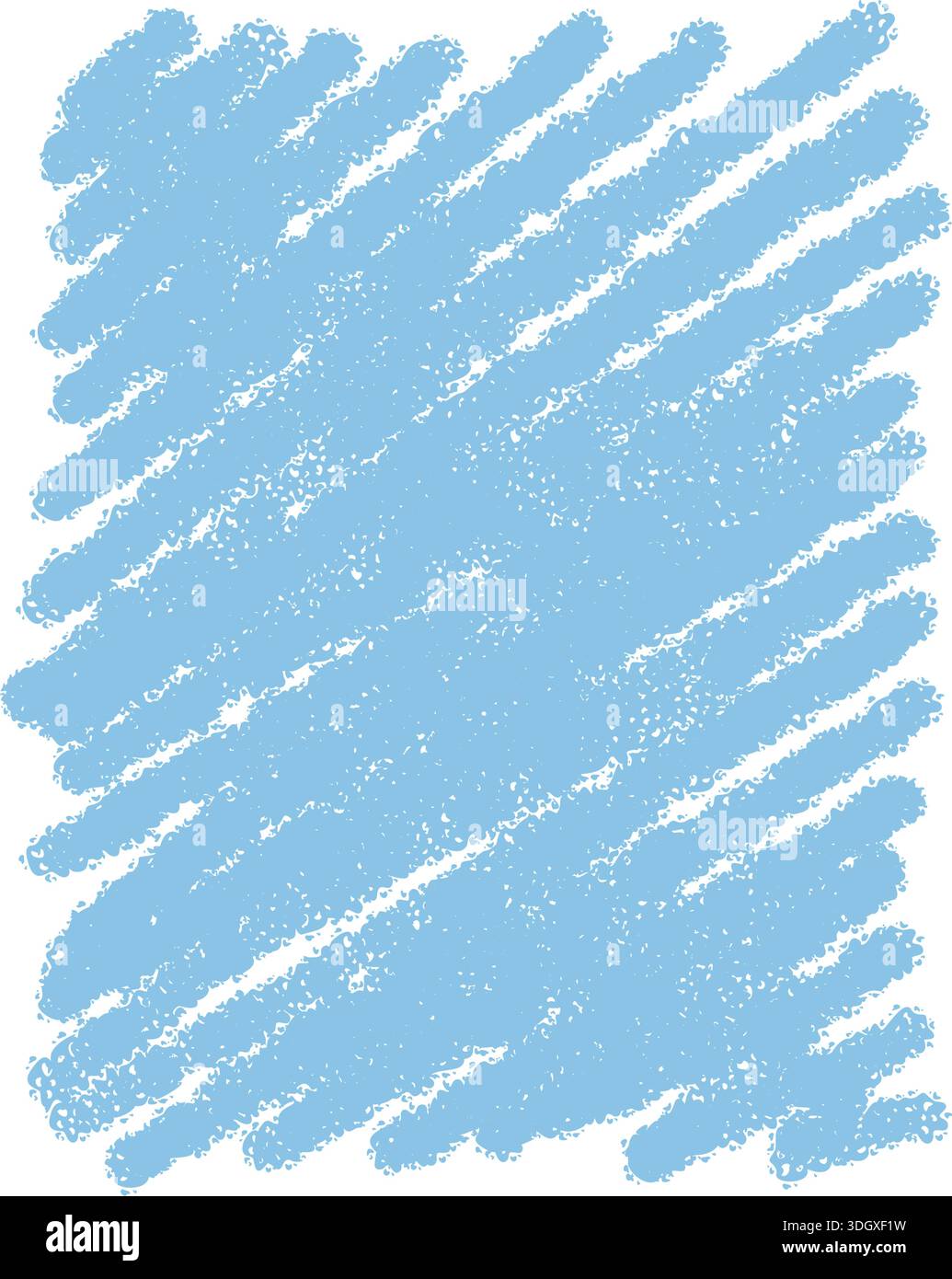 Blue Chalk Handdrawn Rectangle Frame Sketch Stock Vector