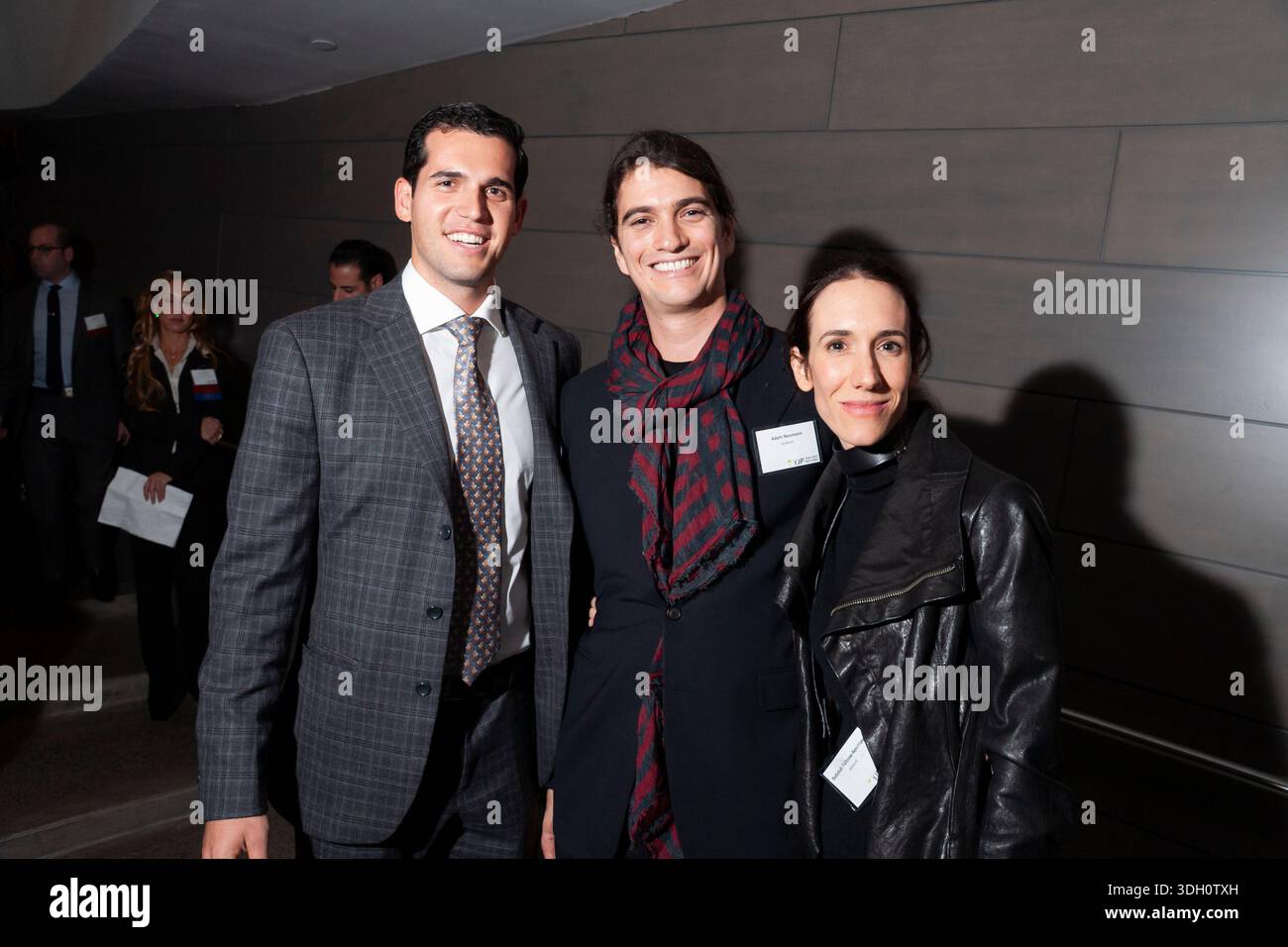 Alon Alexander and Adam Neumann of WeWork at a networking event Stock Photo