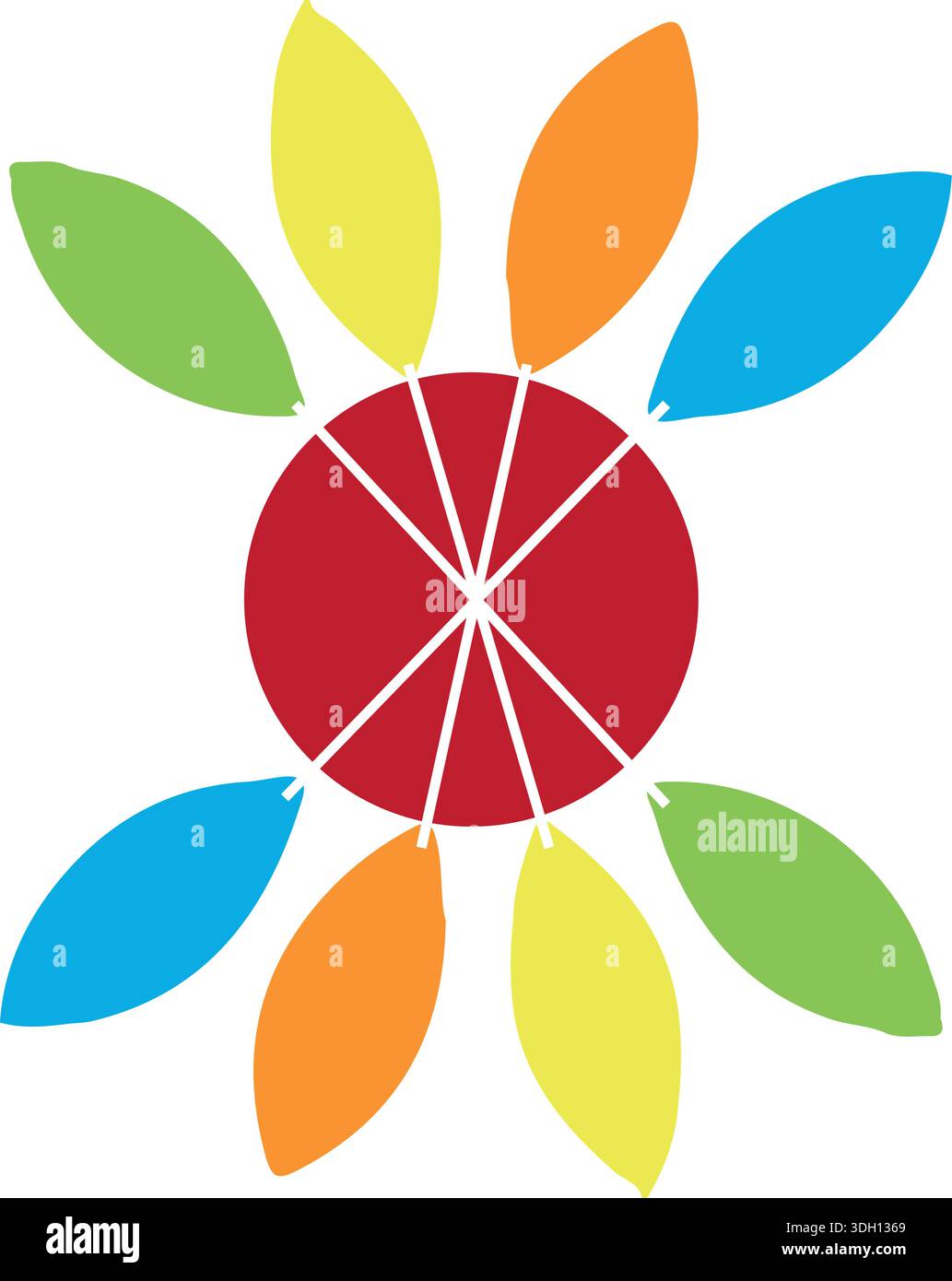flower shape logo design simpe flower design leaf flower leaf logo Stock Vector