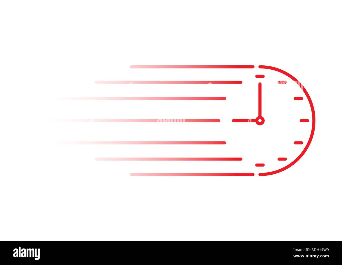 very fast analog clock concept. fast analog clock interface Stock Photo ...