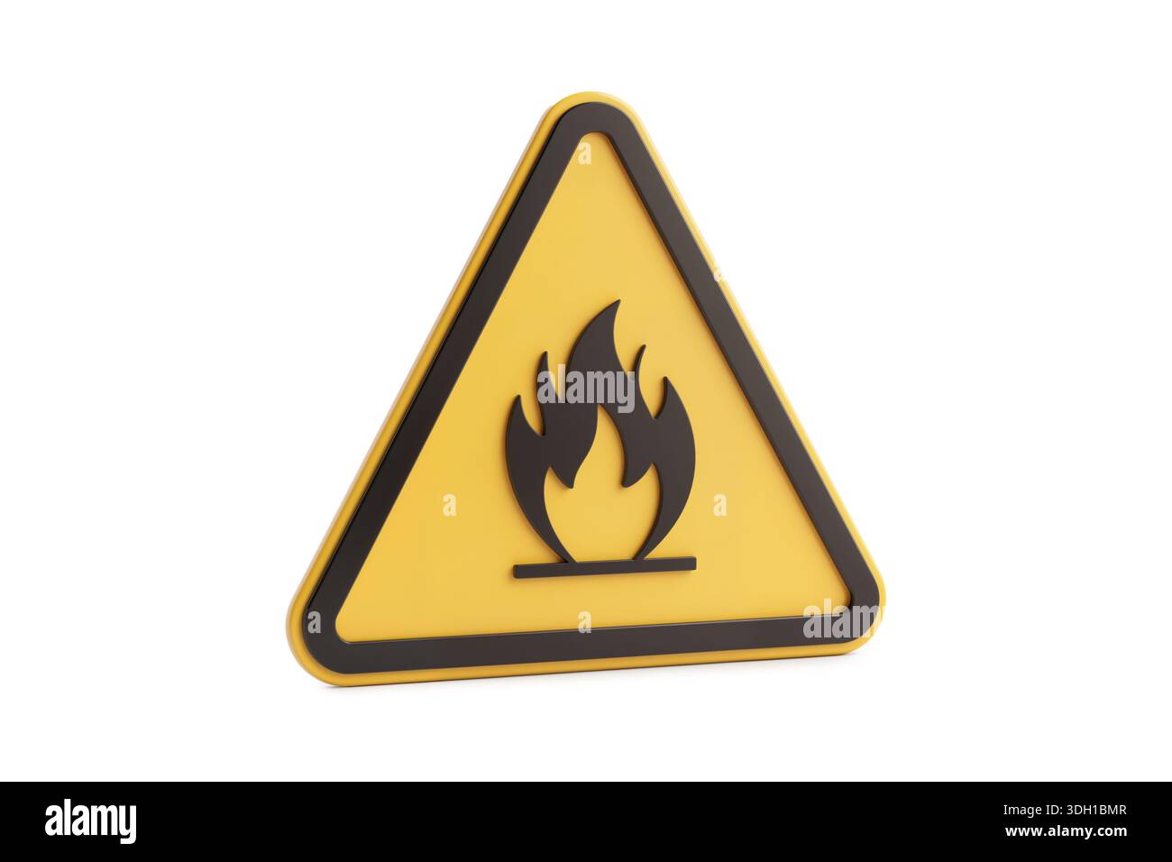 Fire triangle label hi-res stock photography and images - Alamy