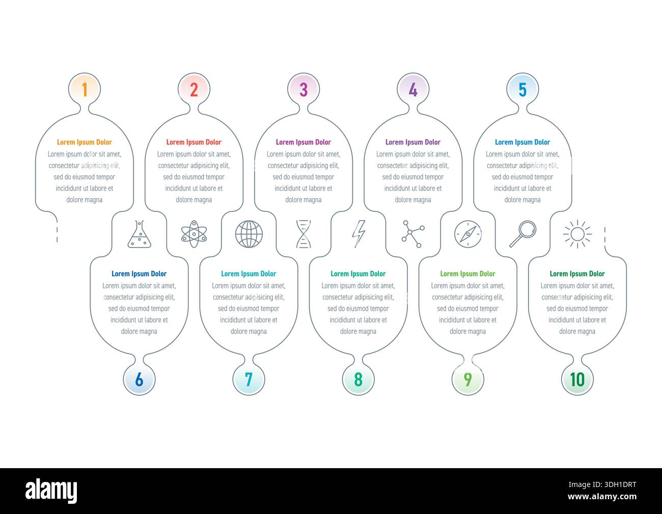 Vector Infographic design with icons.process diagram, flow chart, info ...