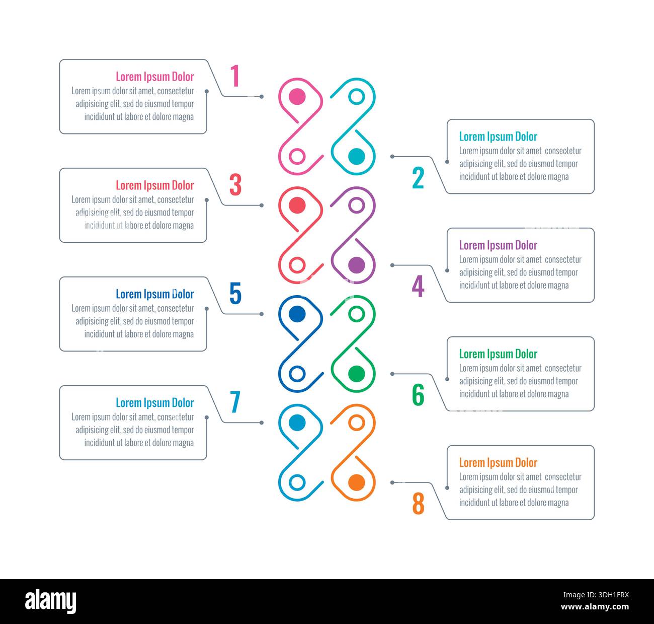 Vector Infographic design with icons.process diagram, flow chart, info ...