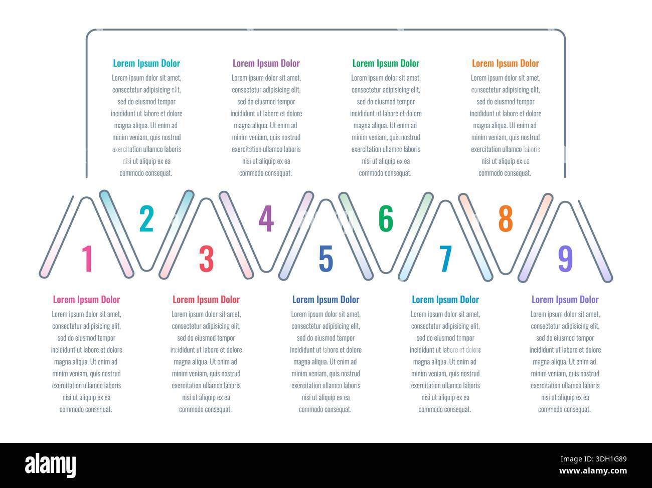 Vector Infographic design with icons.process diagram, flow chart, info ...
