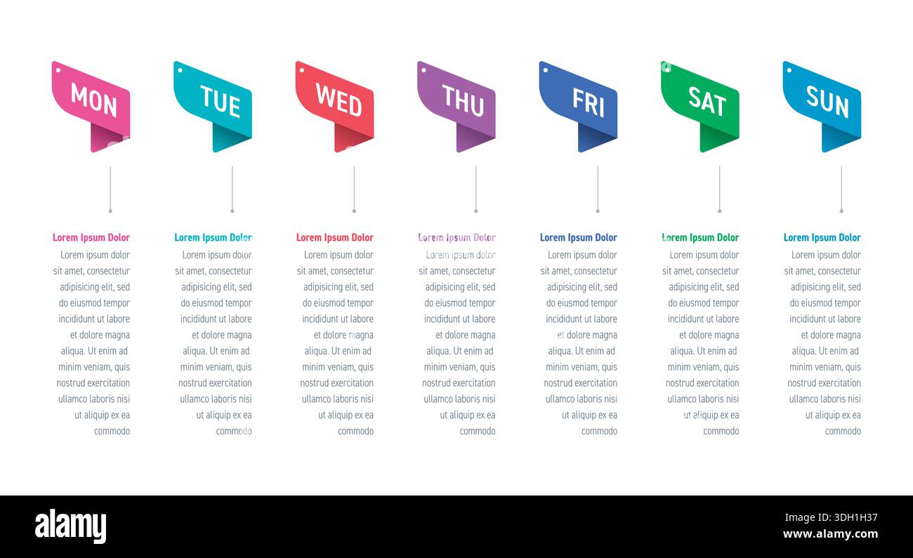 Days of the week poster hi-res stock photography and images - Alamy