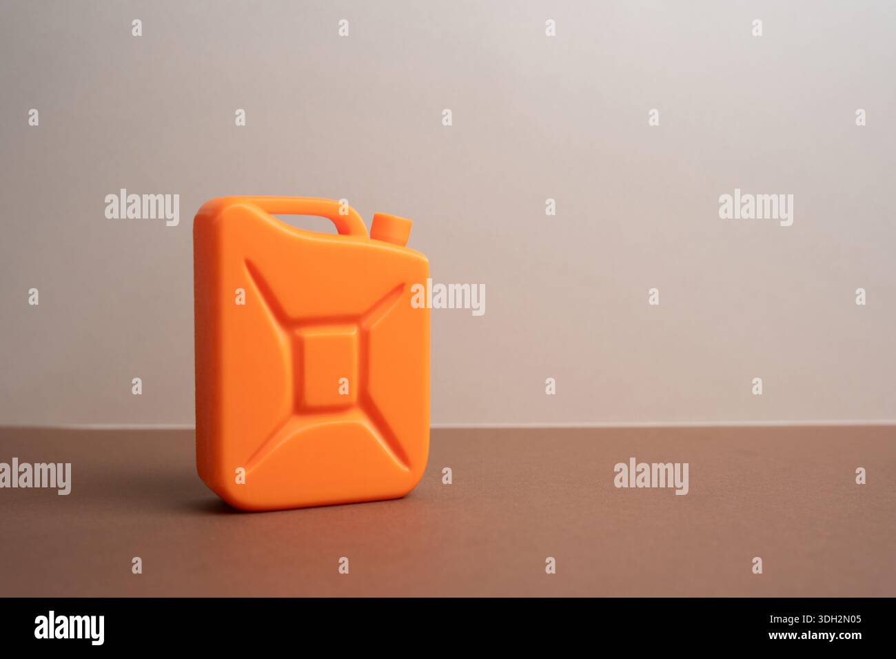 Orange canister. Fuel or chemicals. Energy storage symbol, industrial ...