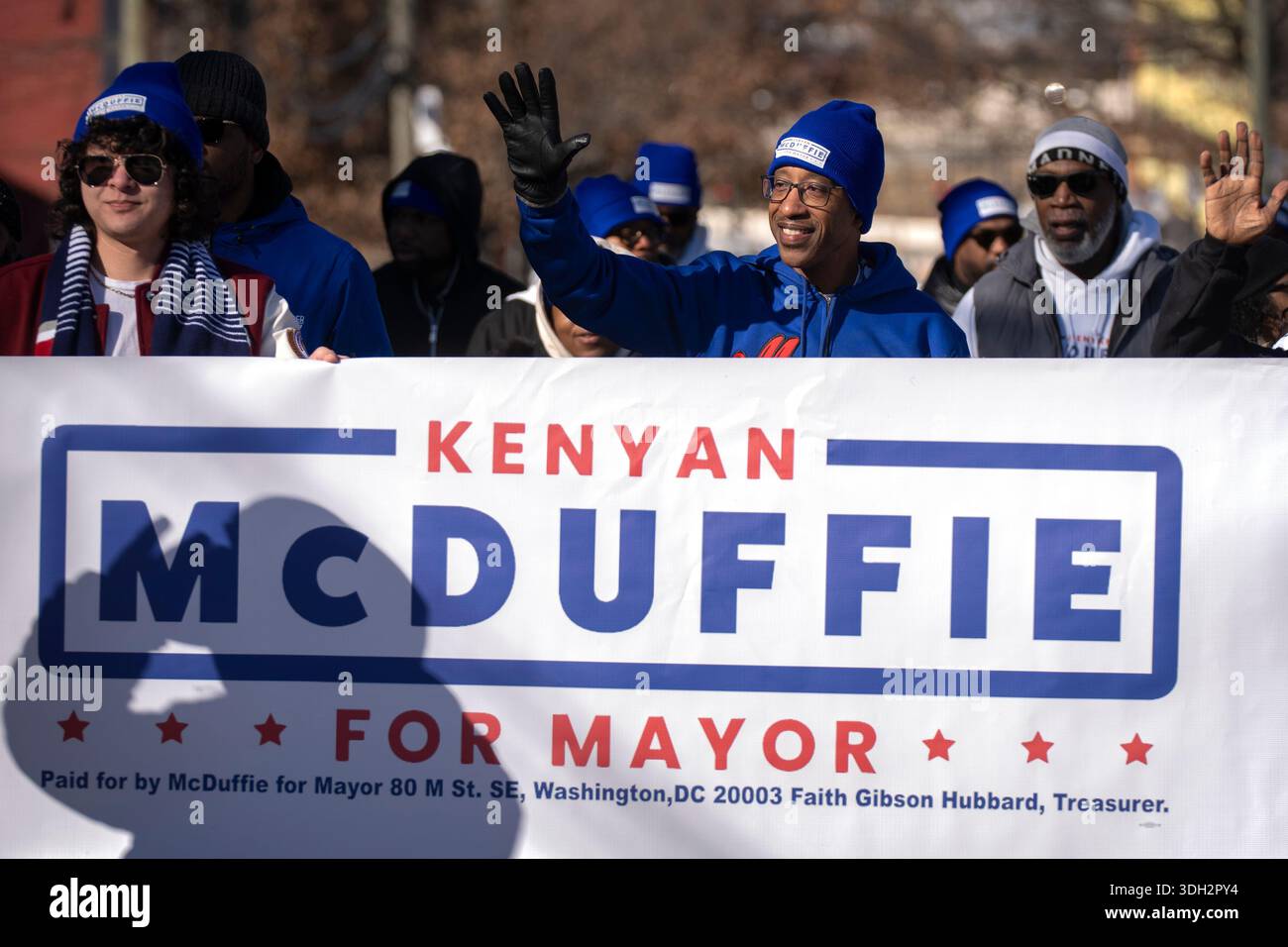 Washington mayoral candidate Kenyan McDuffie walks during the District