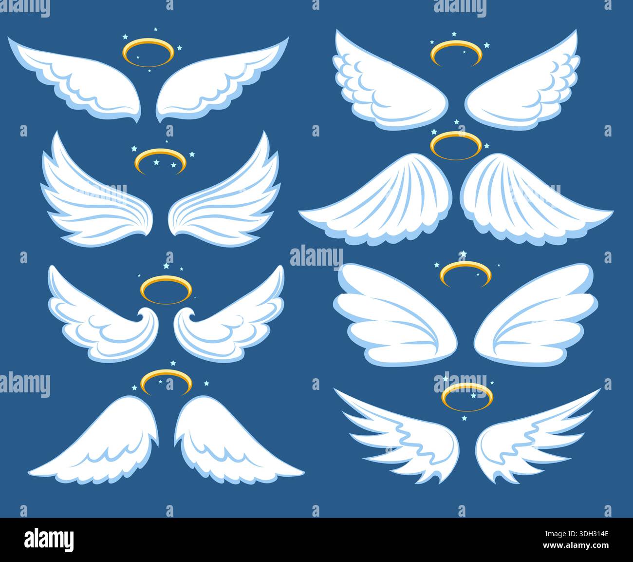 Cartoon angel wings Stock Vector Image & Art - Alamy