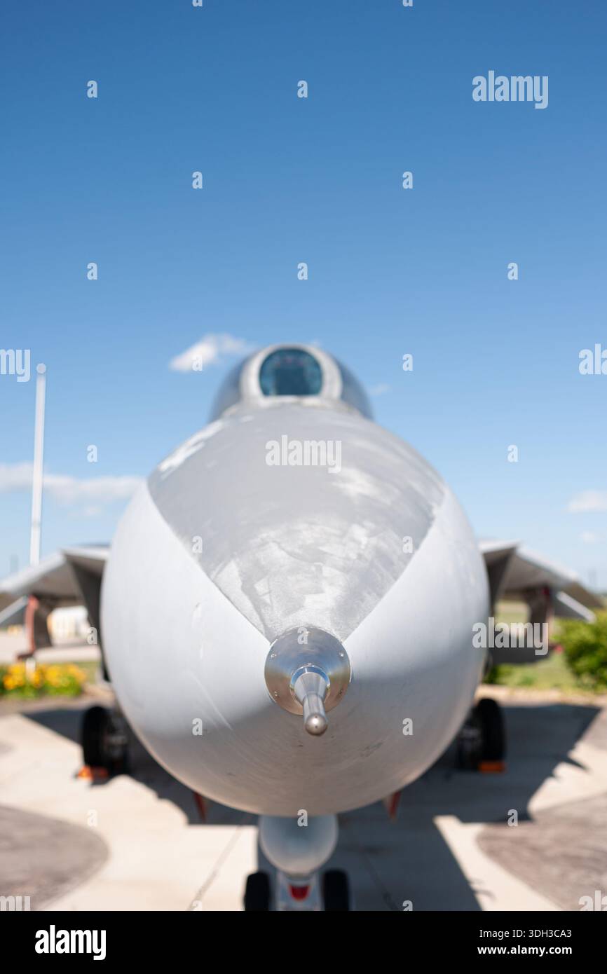 A Grumman F-14 Tomcat on static display in Minnesota Stock Photo - Alamy