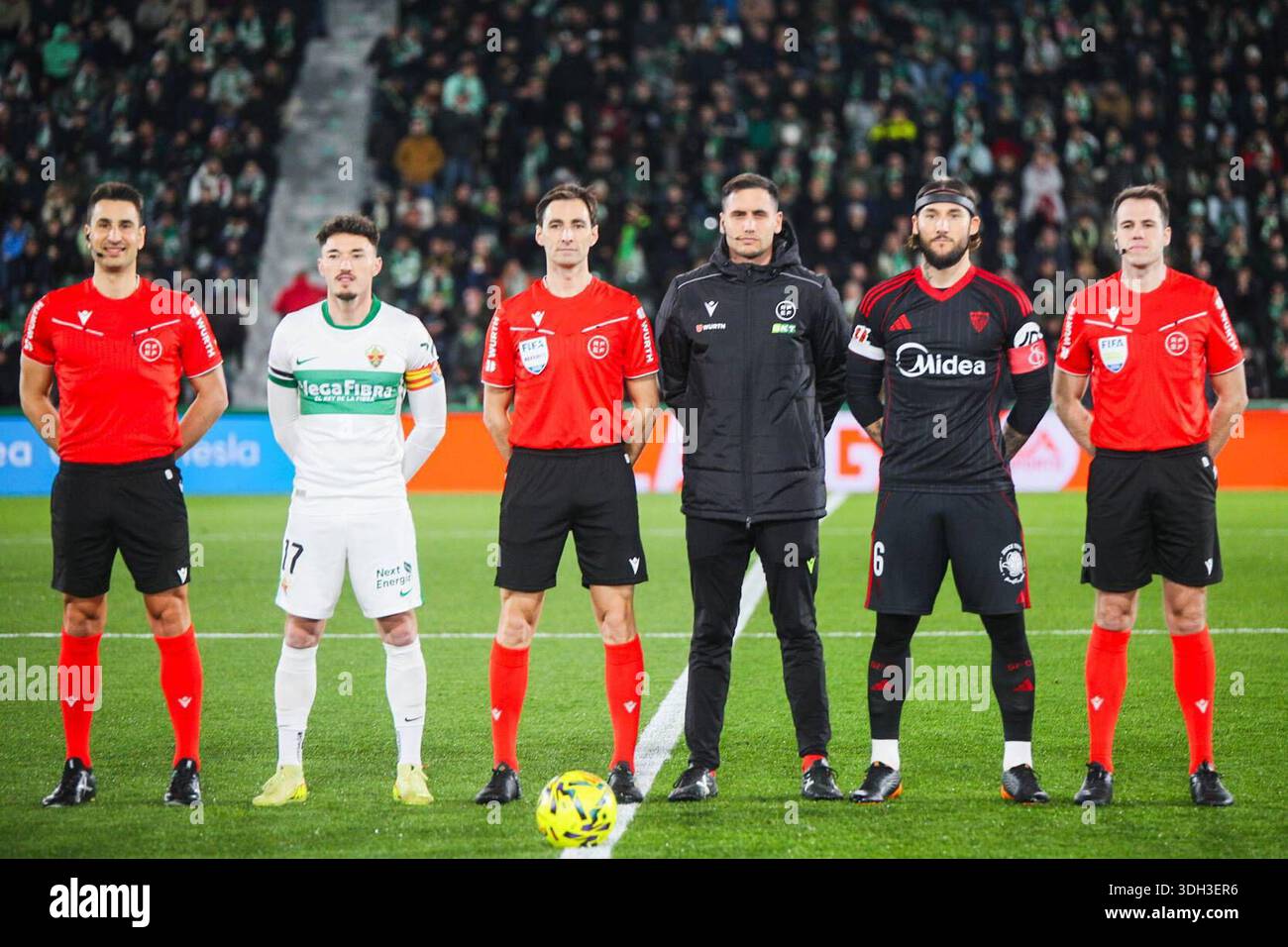 Spanish La Liga EA Sports soccer match Elche vs Sevilla at Manuel ...