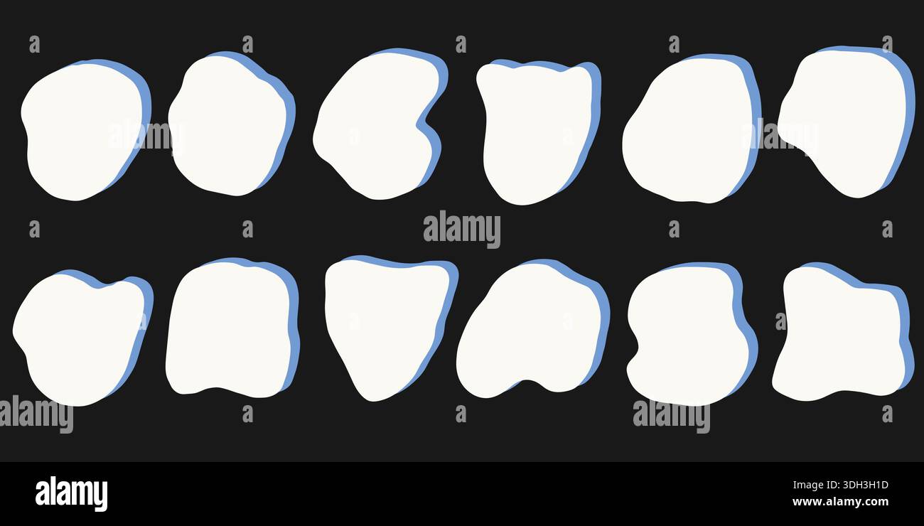 Organic sticker blob shapes hi-res stock photography and images - Alamy
