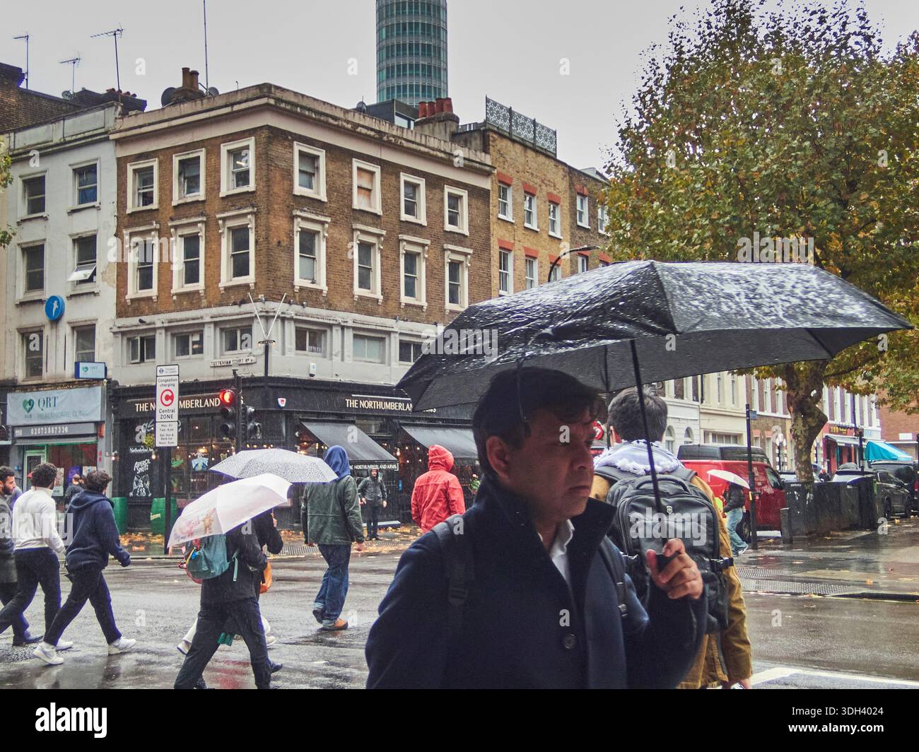 Rainy Day London Stock Photo