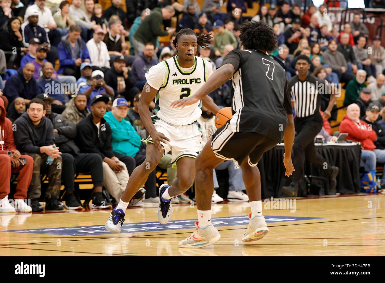 Prolific Prep Caleb Holt (2) in action against Dynamic Prep during a ...