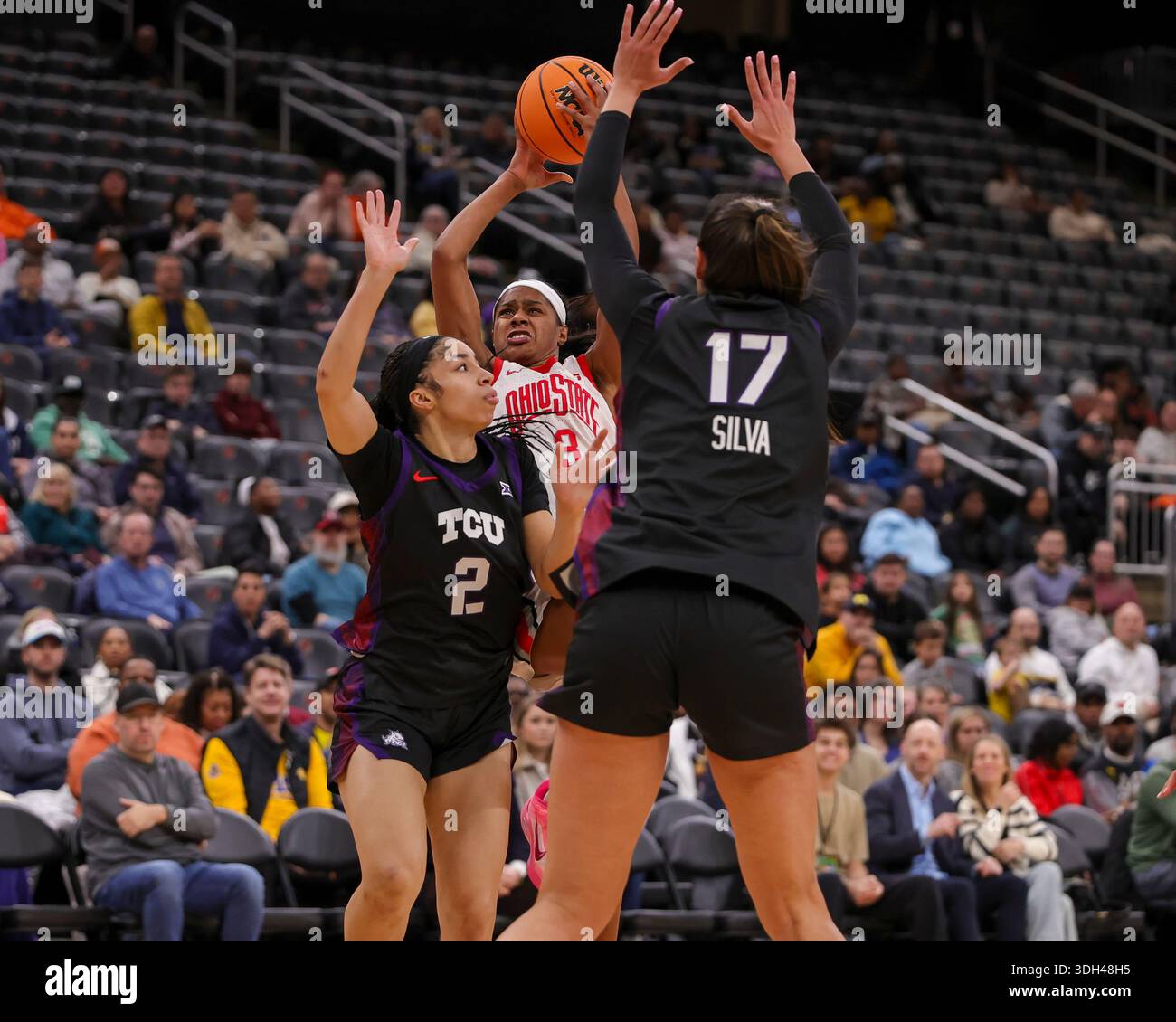 Newburgh, New York, USA. 19th Jan, 2026. Ohio State Buckeyes guard ...