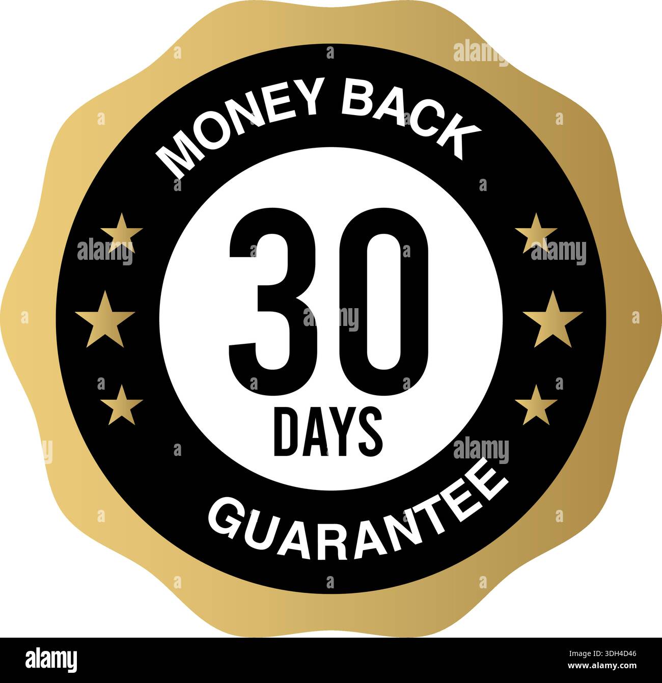 30 Days Money Back Guarantee Stamp: Professional Quality Assurance and ...