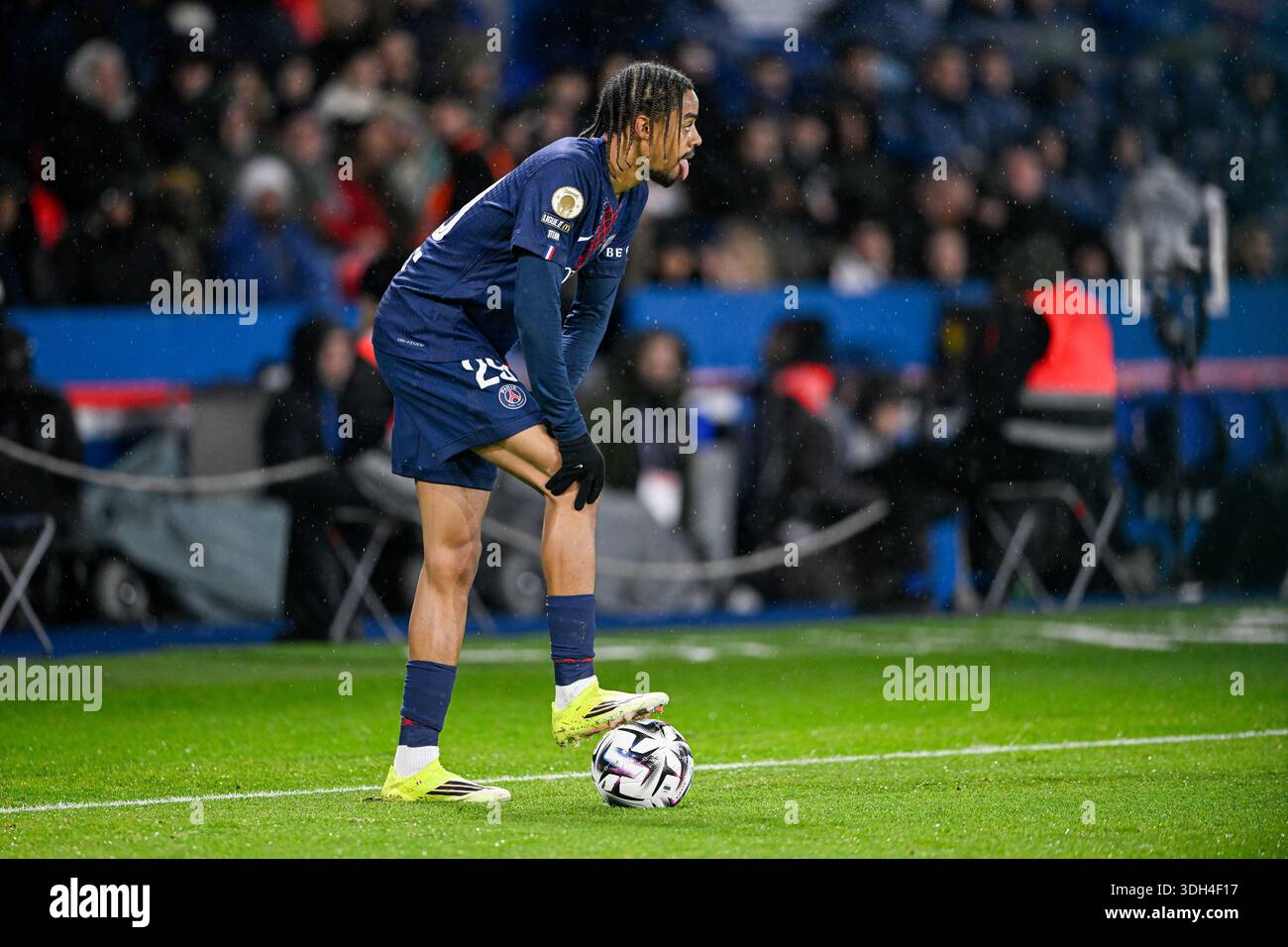 Bradley Barcola During The Ligue 1 Football soccer Match Paris Saint bradley-barcola-during-the-ligue-1-football-soccer-match-paris-saint