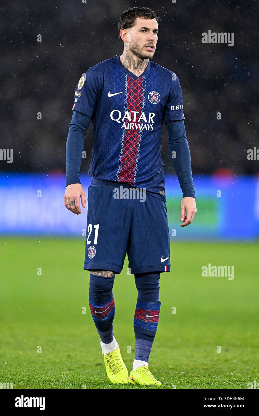 Lucas Hernandez during the Ligue 1 football (soccer) match Paris