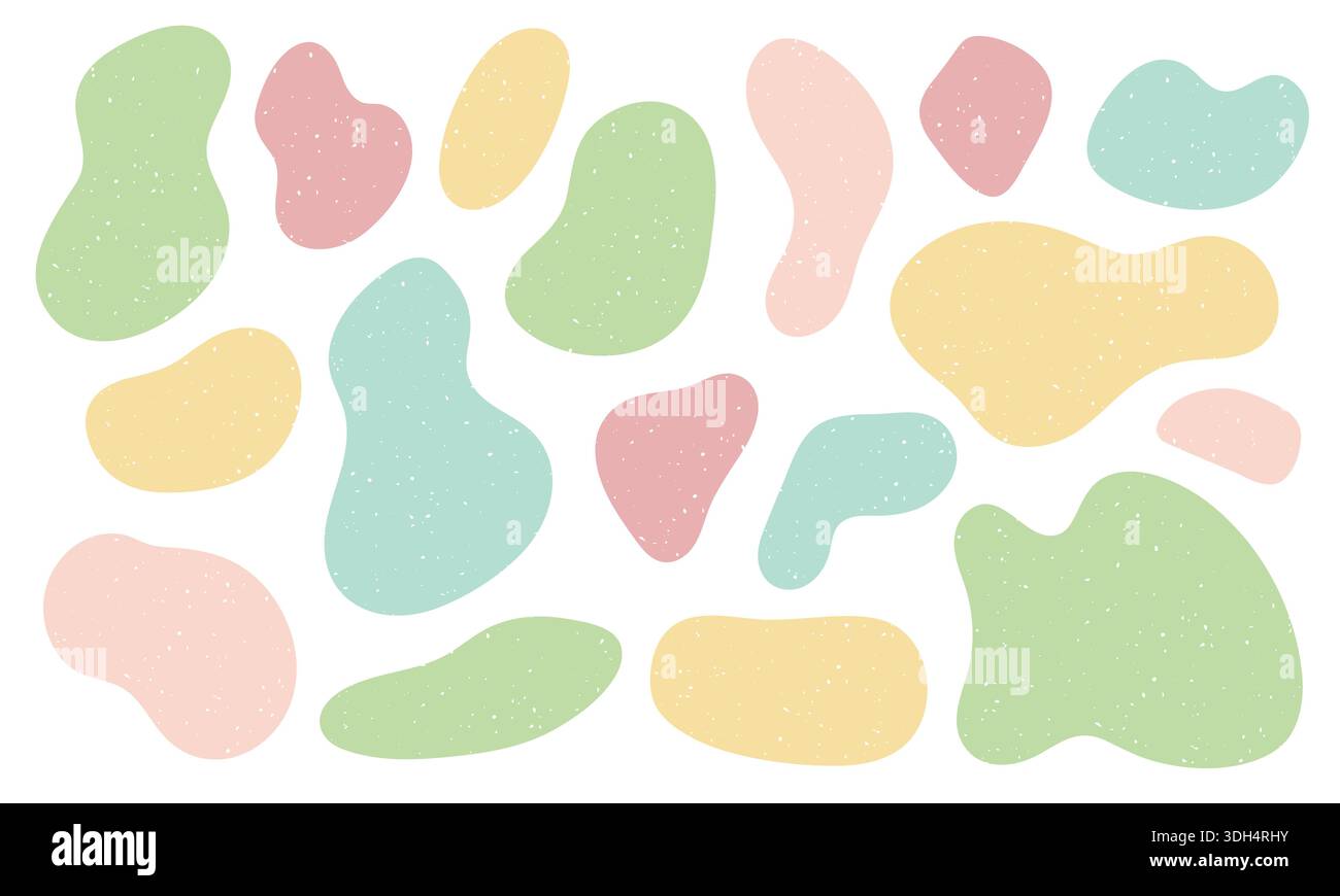 Organic abstract shapes collection. Stock Vector