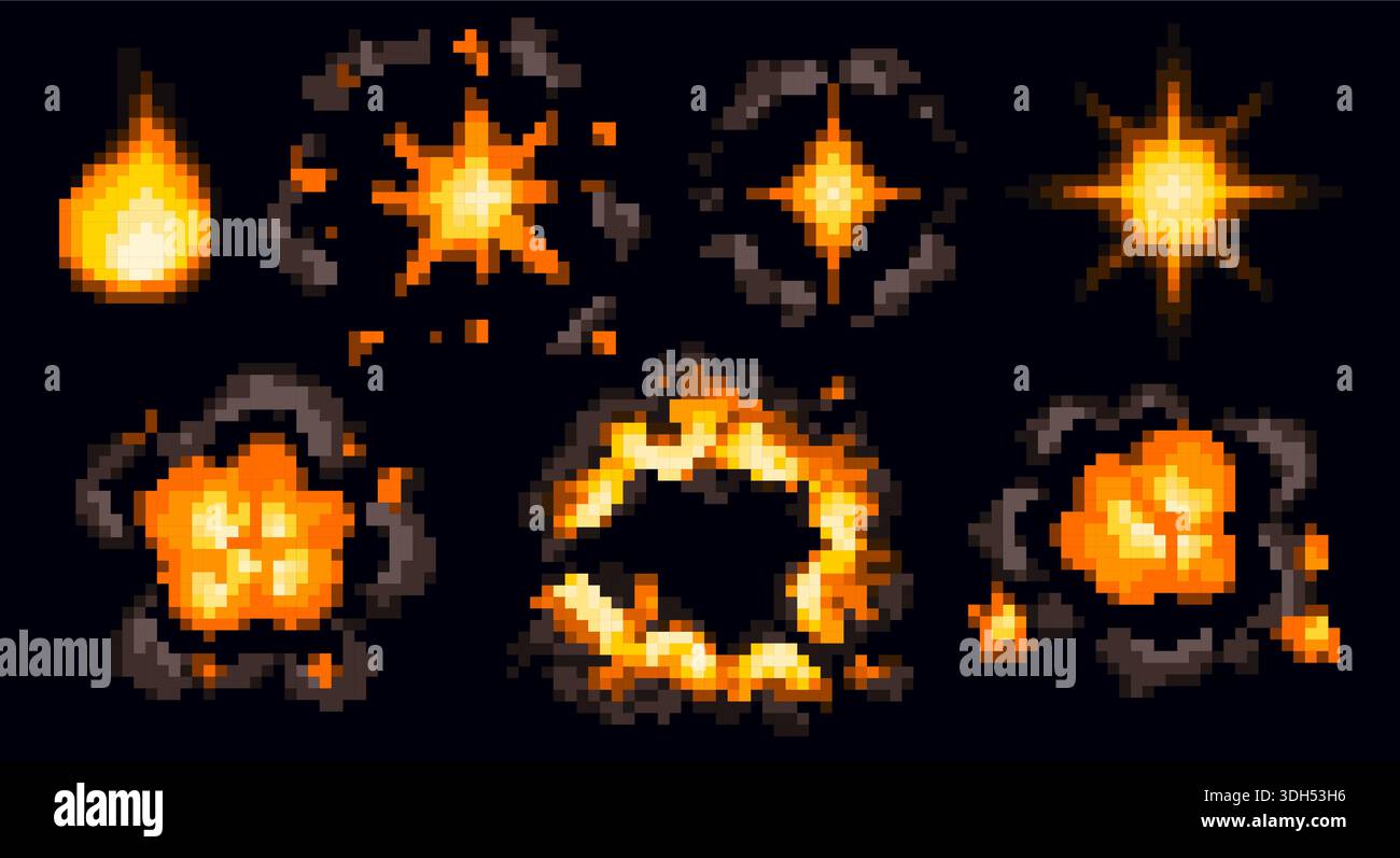 Animated video game graphics Stock Vector Images - Alamy