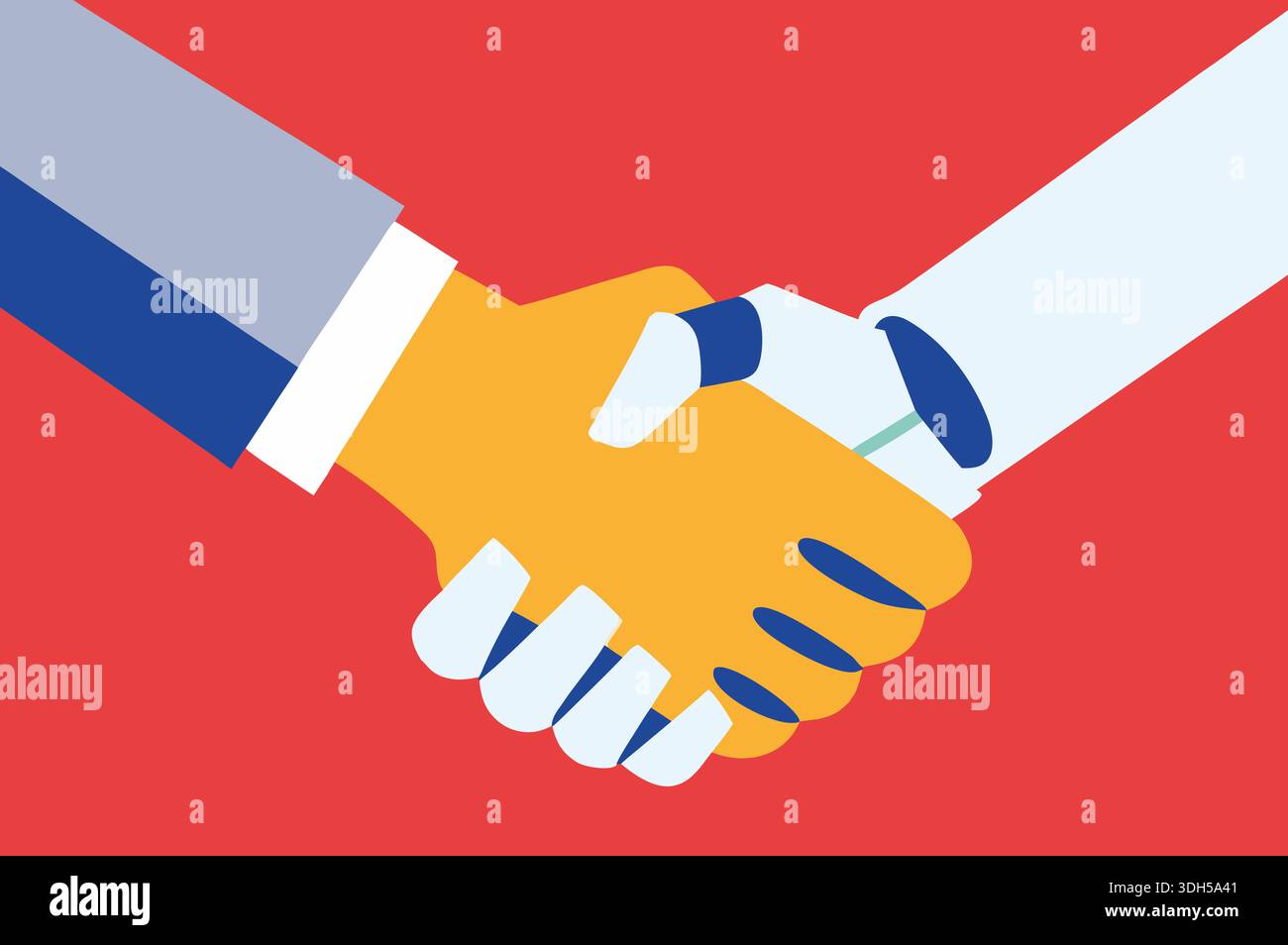 Two hands meet in a handshake, symbolizing partnership and cooperation ...