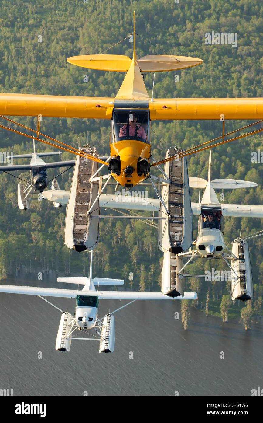 Aerial formation photography at the Sun N Fun Aerospace Expo in Florida ...
