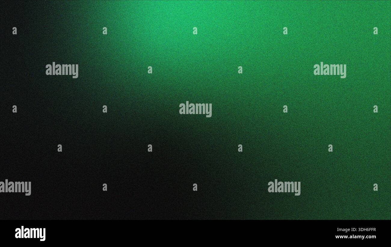 Retro grainy gradient of deep green and black, Grainy gradient abstract background for web banner poster design, grain texture effect, copy space Stock Photo