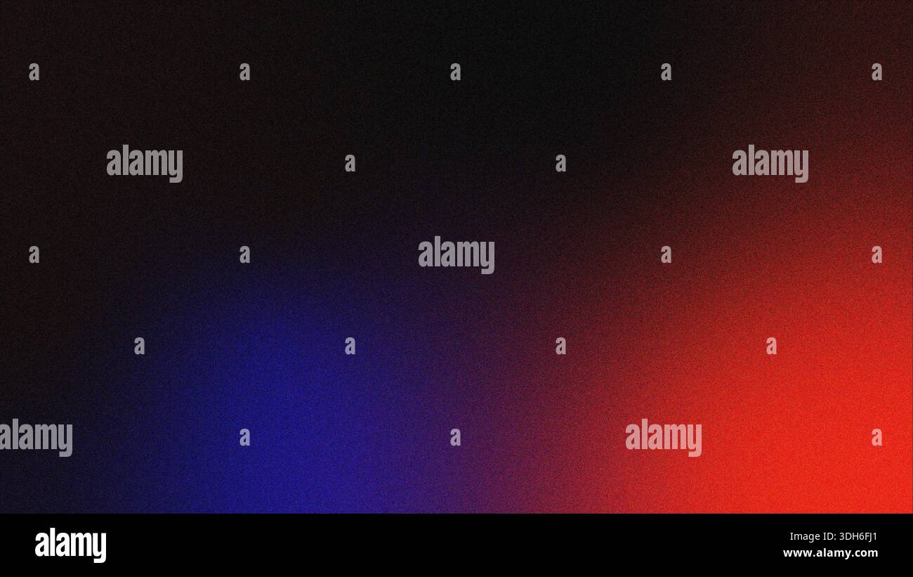 Deep blue and red gradient mesh , Grainy gradient abstract background for web banner poster design, grain texture effect, copy space Stock Photo