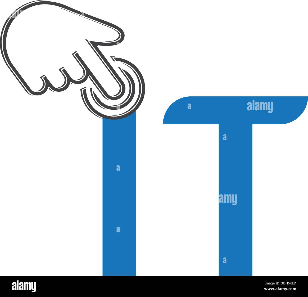 Touch and information flat icon. Design template vector Pro Vector Stock Vector