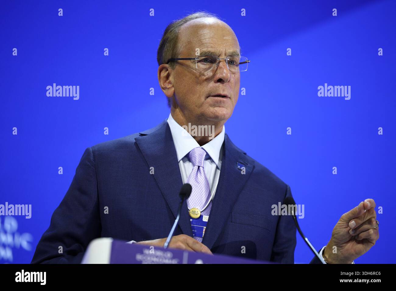 Davos Klosters, Switzerland. 20th Jan, 2026. Larry Fink, Chief Executive  Officer of BlackRock during the World Economic Forum (WEF) annual meeting  in Davos, Switzerland on January 20, 2026. The World Economic Forum