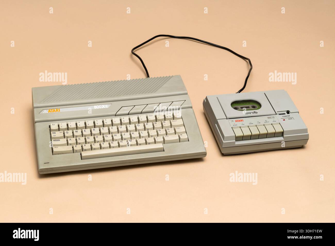 Pavia, Lombardy, Italy - December 8, 2024: Atari 800XE console