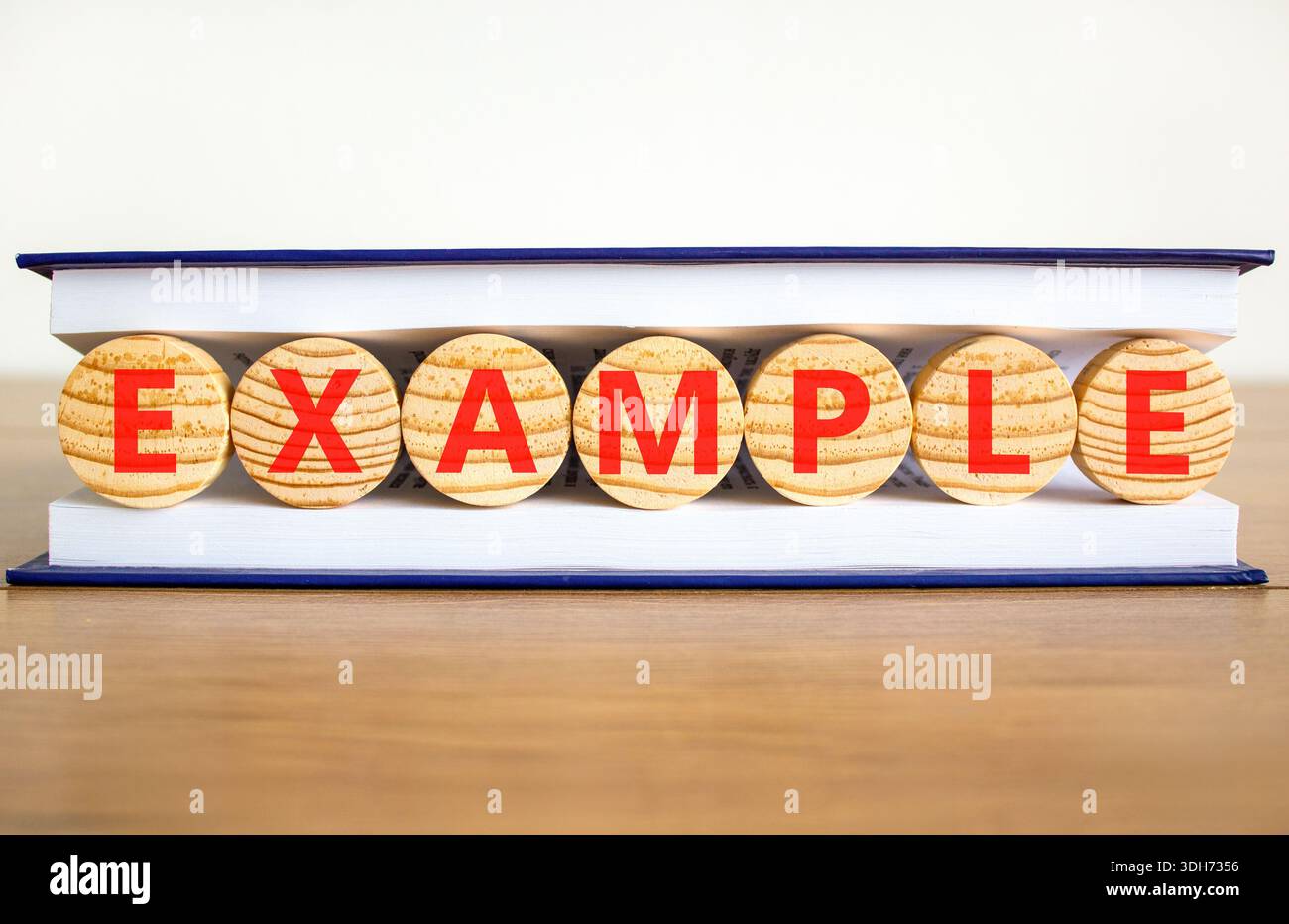 Example Simbol Example examples symbol. Concept word Example on beautiful wooden ...