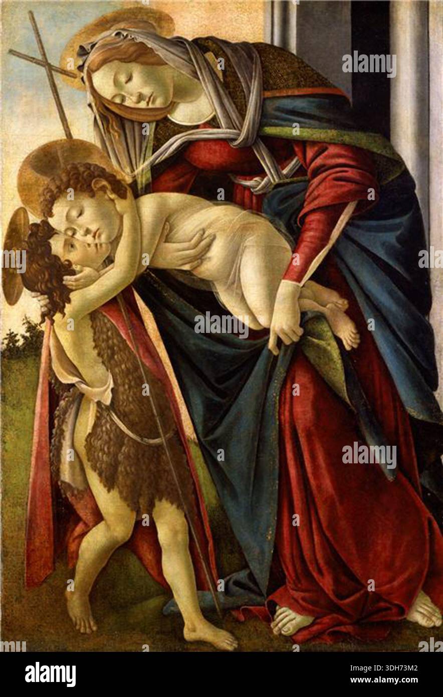 Botticelli - The Madonna and Child with the Infant Saint John the ...