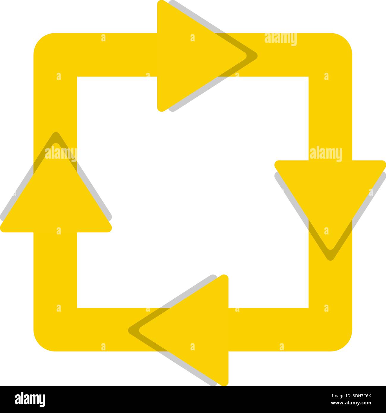 Square shape with four arrows pointing outward from each side to ...