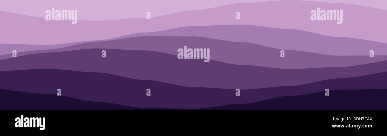 Abstract purple waves for creative background design Stock Vector