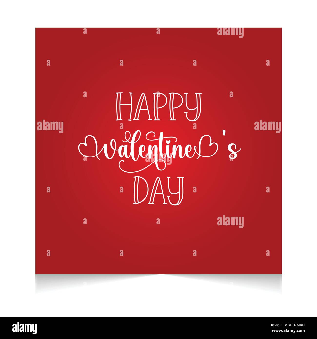 Social media post template for valentines day Stock Vector