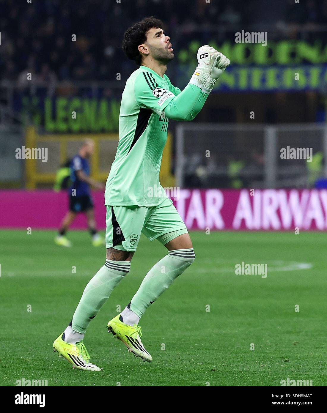 David Raya Gabriel Arsenal goalkeeper David Raya celebrates after Gabriel Jesus scores ...