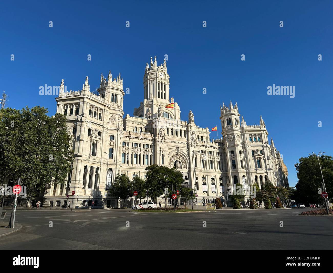 Palacio de Cibeles in Madrid - Smartphone Captured Stock Image