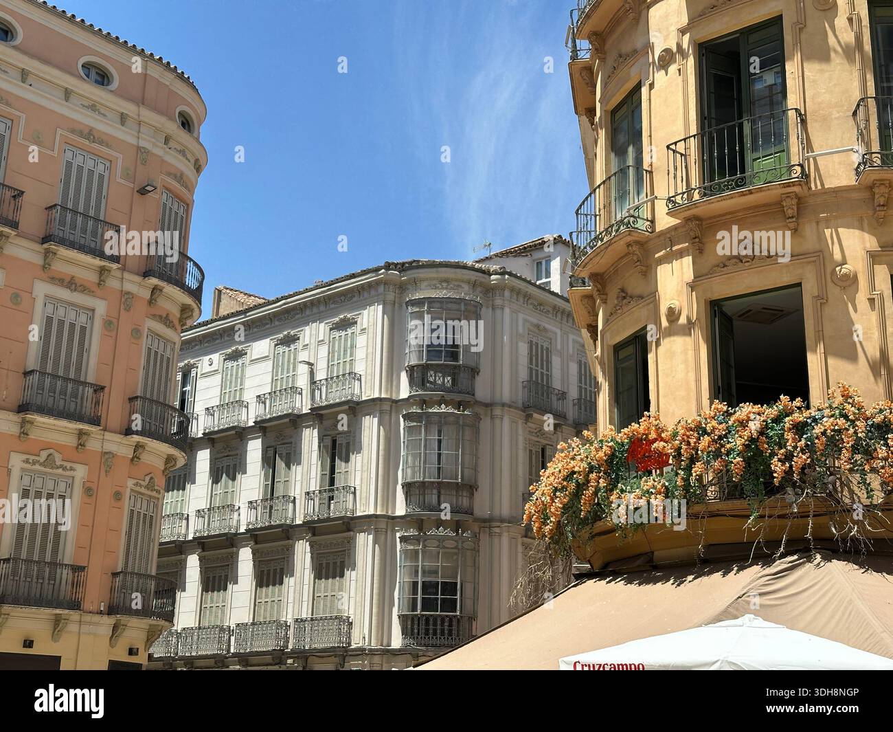 The cozy streets of Malaga - Smartphone Captured Stock Image