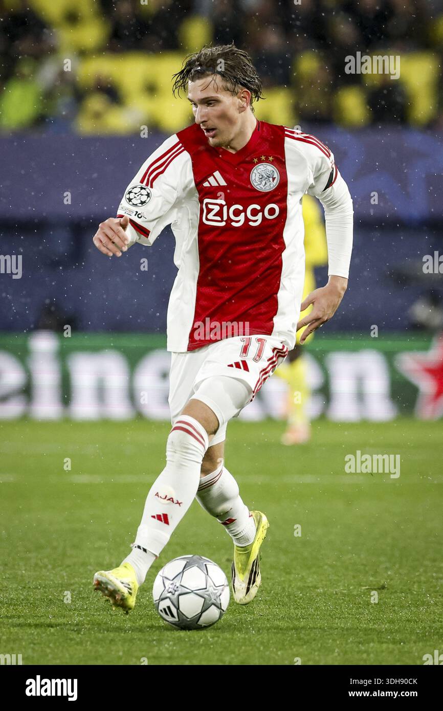 VILLARREAL - Mika Godts of AFC Ajax during the UEFA Champions