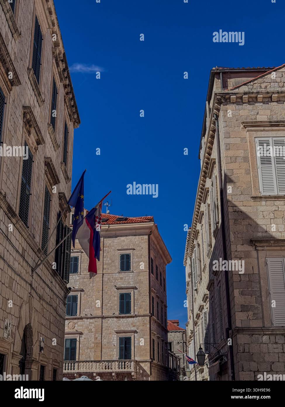 Streets of the city of Dubrovnik, Croatia. - Smartphone Captured Stock Image