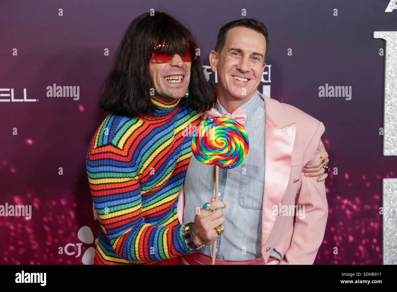 Mr. Fantasy, left, and Jeremy Scott arrive at the world premiere of ...