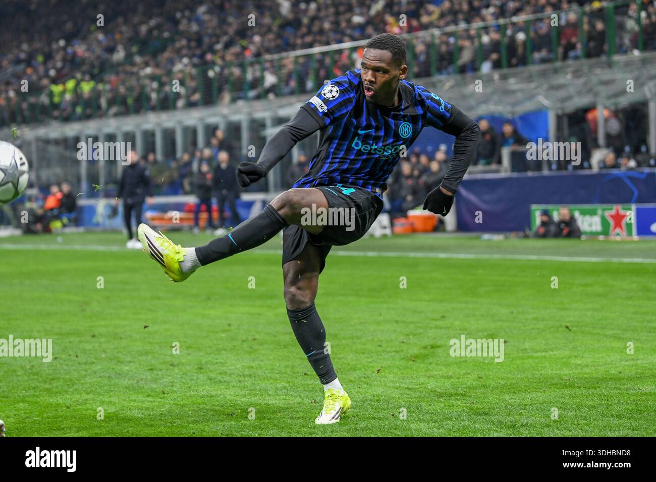 Milan, Italy. 20th Jan, 2026. Ange-Yoan Bonny of Inter seen in action ...