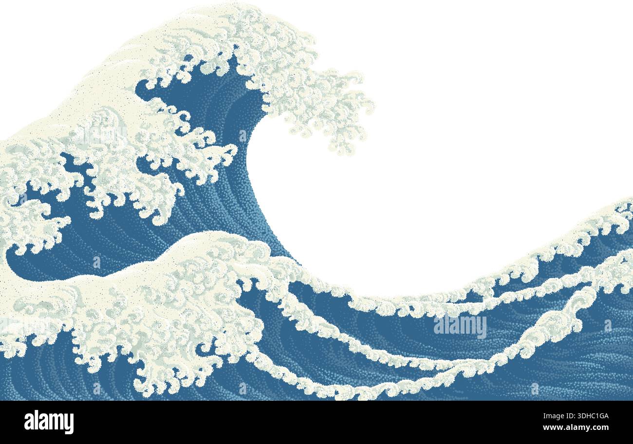 Japanese sea Stock Vector Images - Alamy