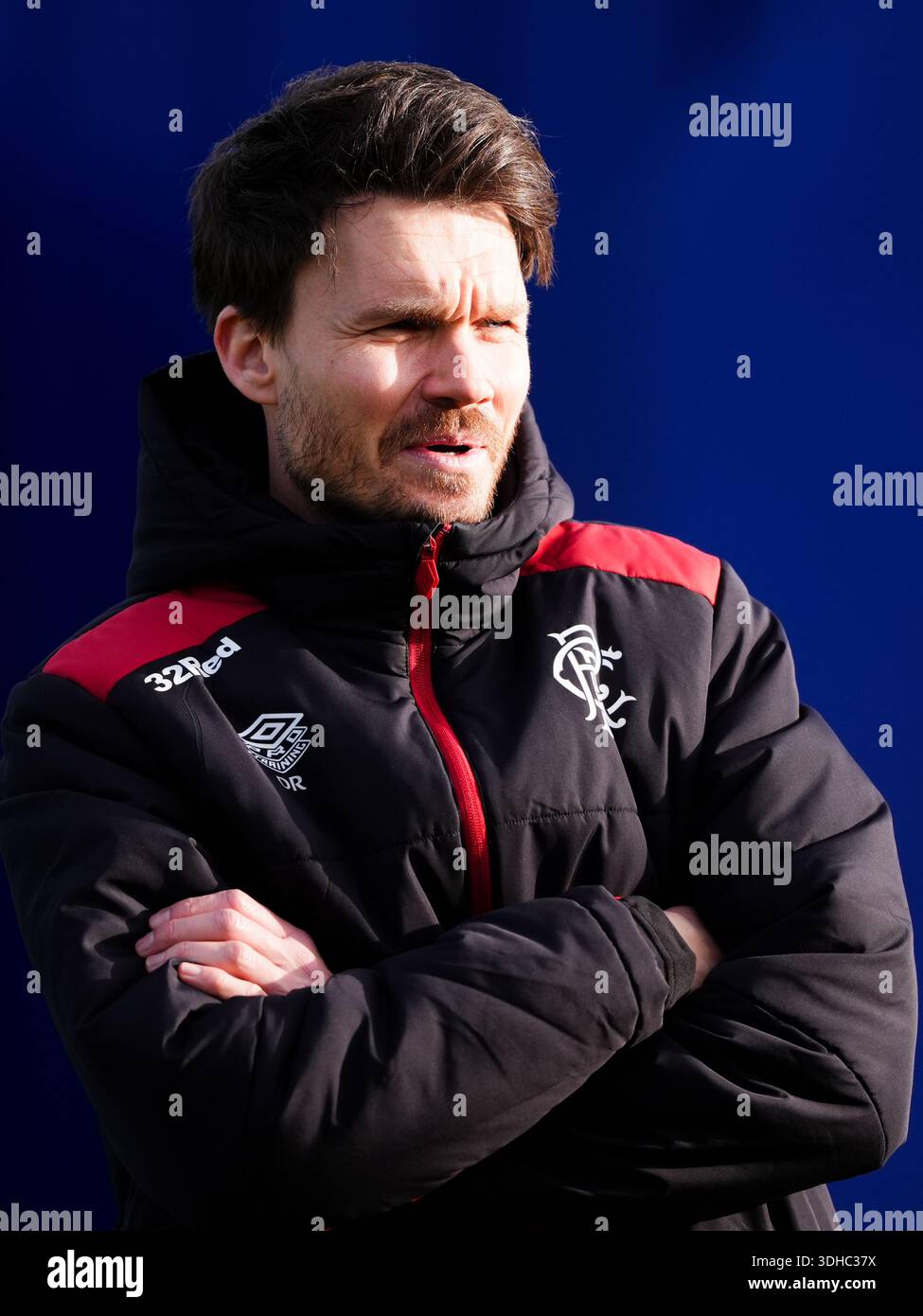 Danny Rohl Ranagers Rangers manager Danny Rohl during a training session at the Rangers ...